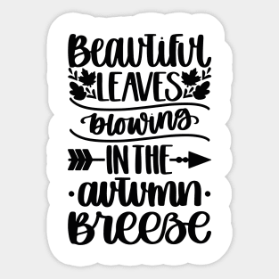 beautifull leaves Sticker